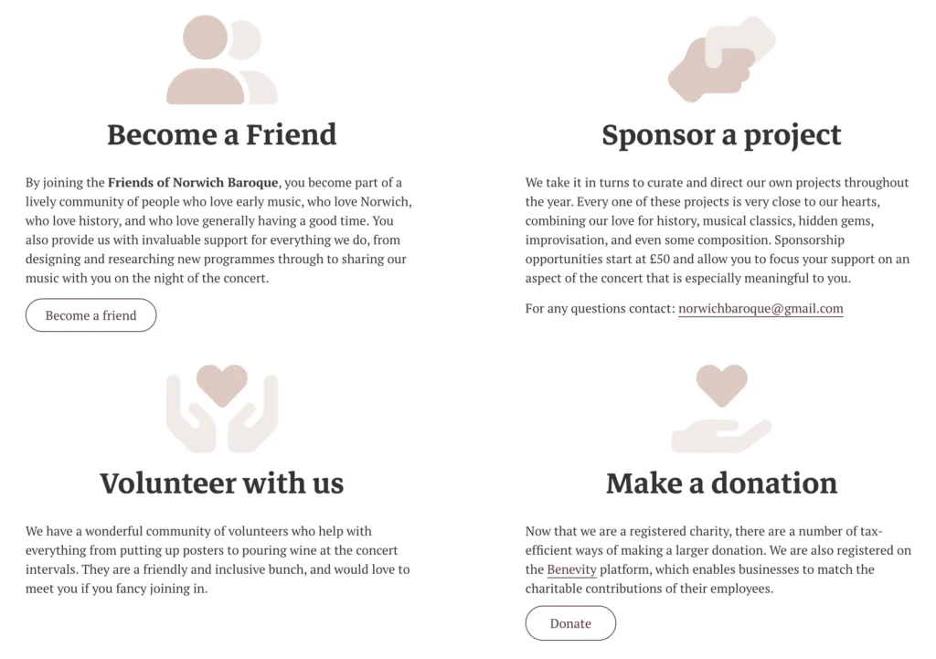 Custom Norwich Baroque icons